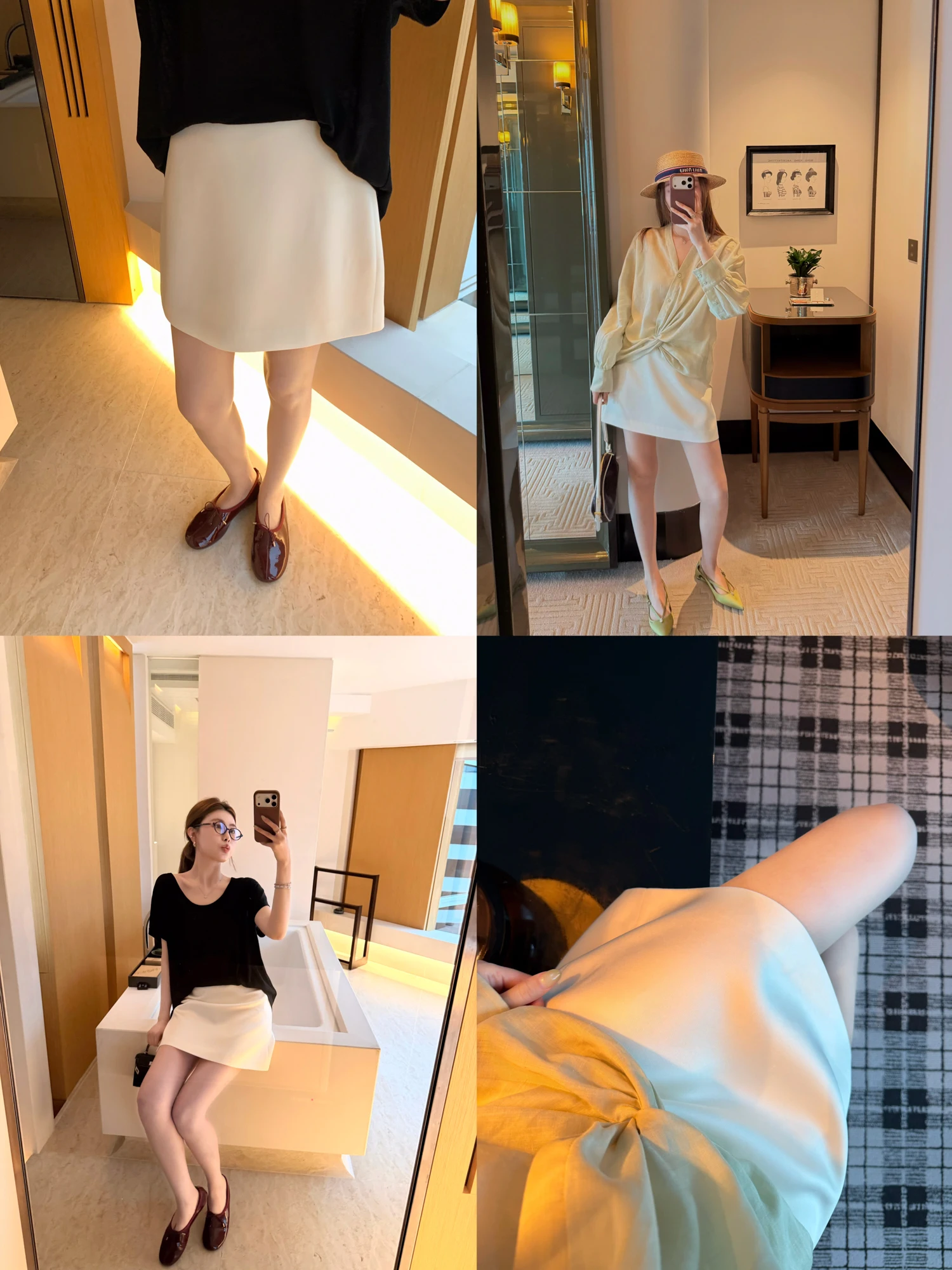 

Realzz Official Prad Series 83 Simplest High-End Half Skirt in Two Colors A-Line Silhouette Standard Fit Ladies Midi Skirt