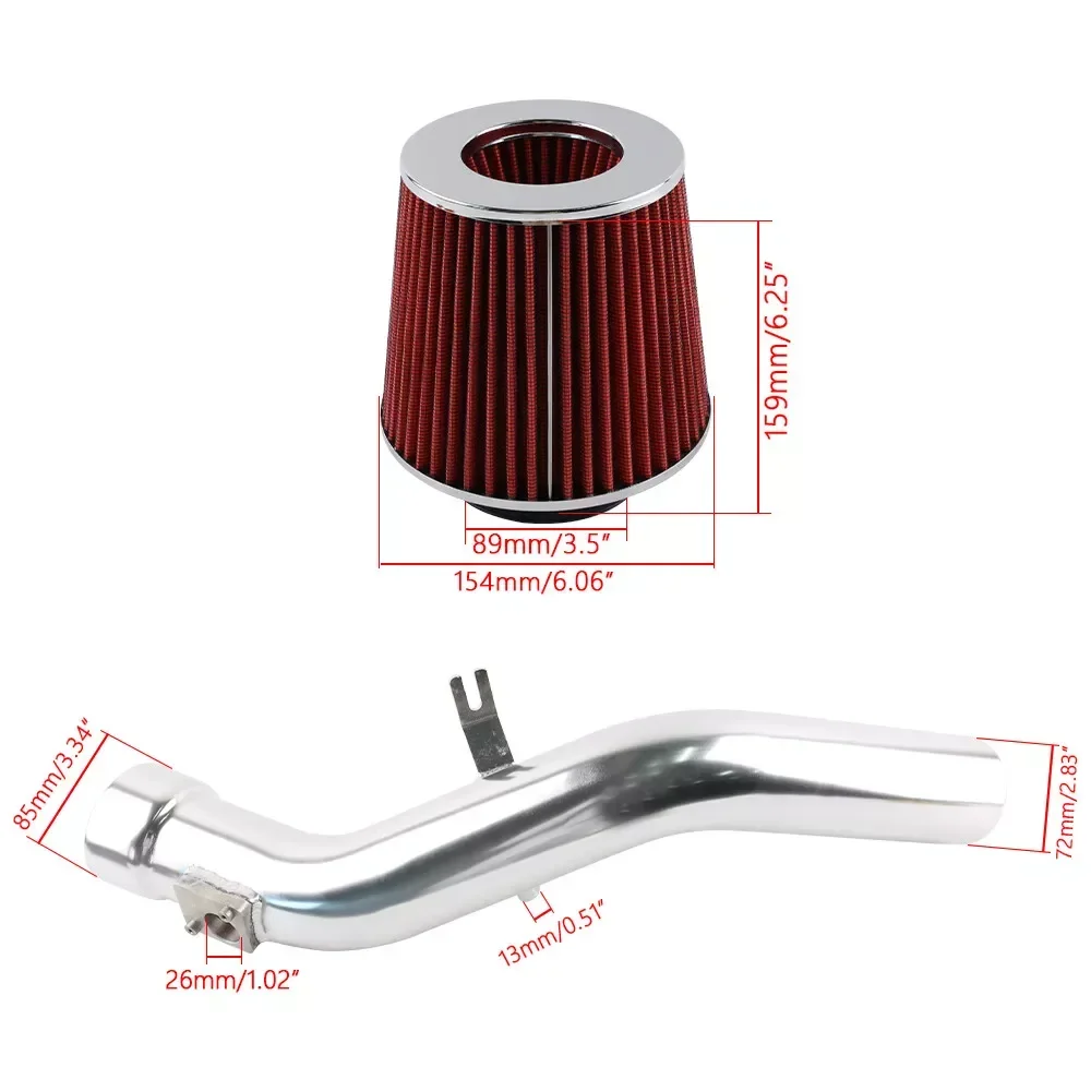 Racing Car Cold Air Intake Pipe Filter Kit Red Blue For Lexus IS250 2.5L V6 Lexus IS350 3.5L V6 Engine Parts