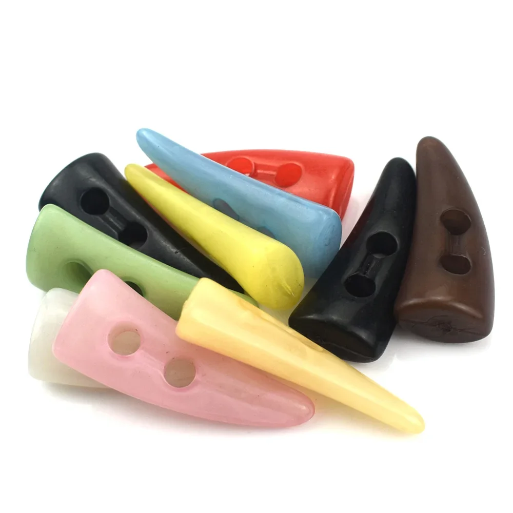 10PCS เรซิ่นเสื้อปุ่ม 2 หลุมผสมปุ่มเย็บฮอร์นปุ่มสลับสําหรับเสื้อผ้าอุปกรณ์เสริมหัตถกรรม DIY และ Scrapbooking