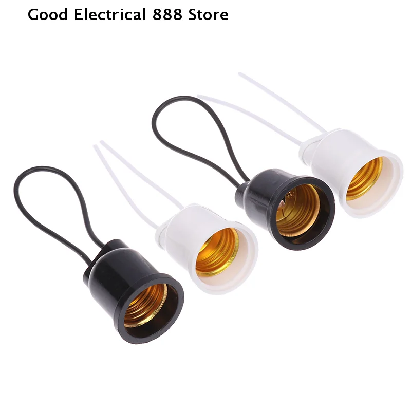 

1/5PCS E27 Waterproof Copper Wire Light Bulb Socket Lamp Holder Base With Wire For Outdoor Lighting Grow Plant Light Lampholder