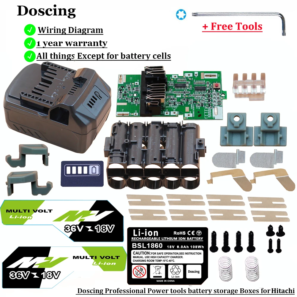 BSL36A18 18V แบตเตอรี่36V สำหรับ Metabo HPT Hitachi MultiVolt แบตเตอรี่371751M 372121M BSL36B18แบตเตอรี่ลิเธียม-ion แบตเตอรี่ที่อยู่อาศัย