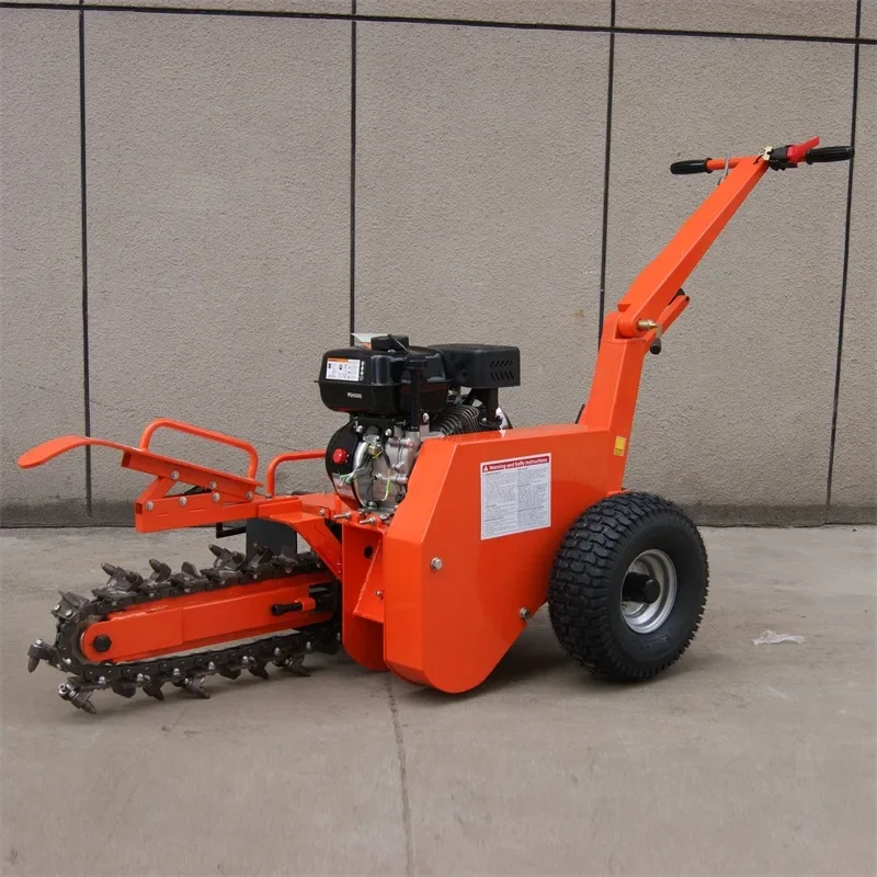 Hand-held Small Chain Trenching Machine Portable Chain Trenching Machine Garden Pipeline Cable Trenching Machine