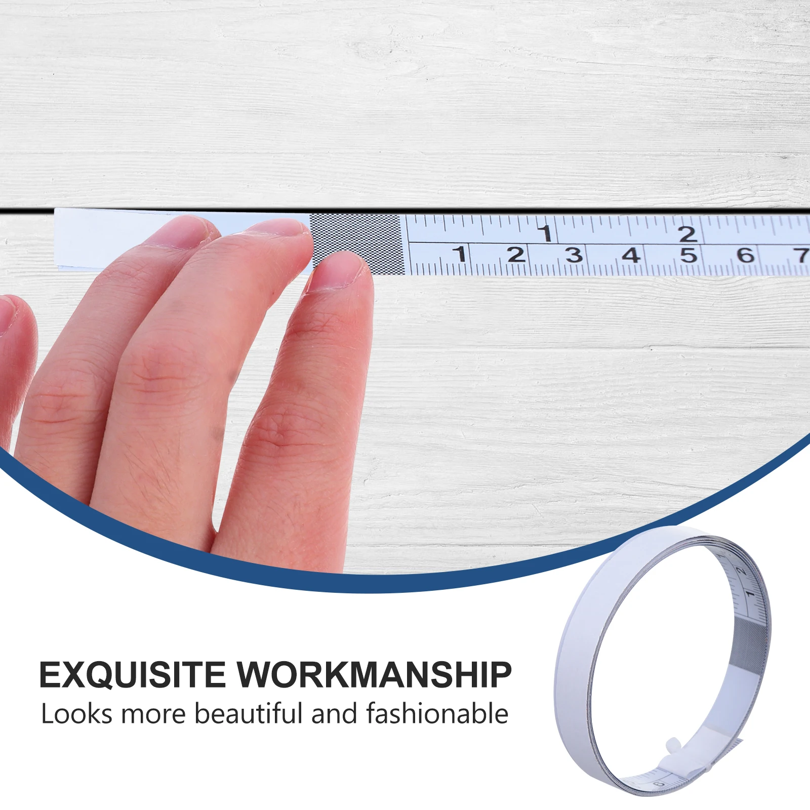 

2Pcs Sticky Ruler Self adhesive Carbon Steel Measuring Tape for Workbench Woodworking Tools Clear Scale Practical