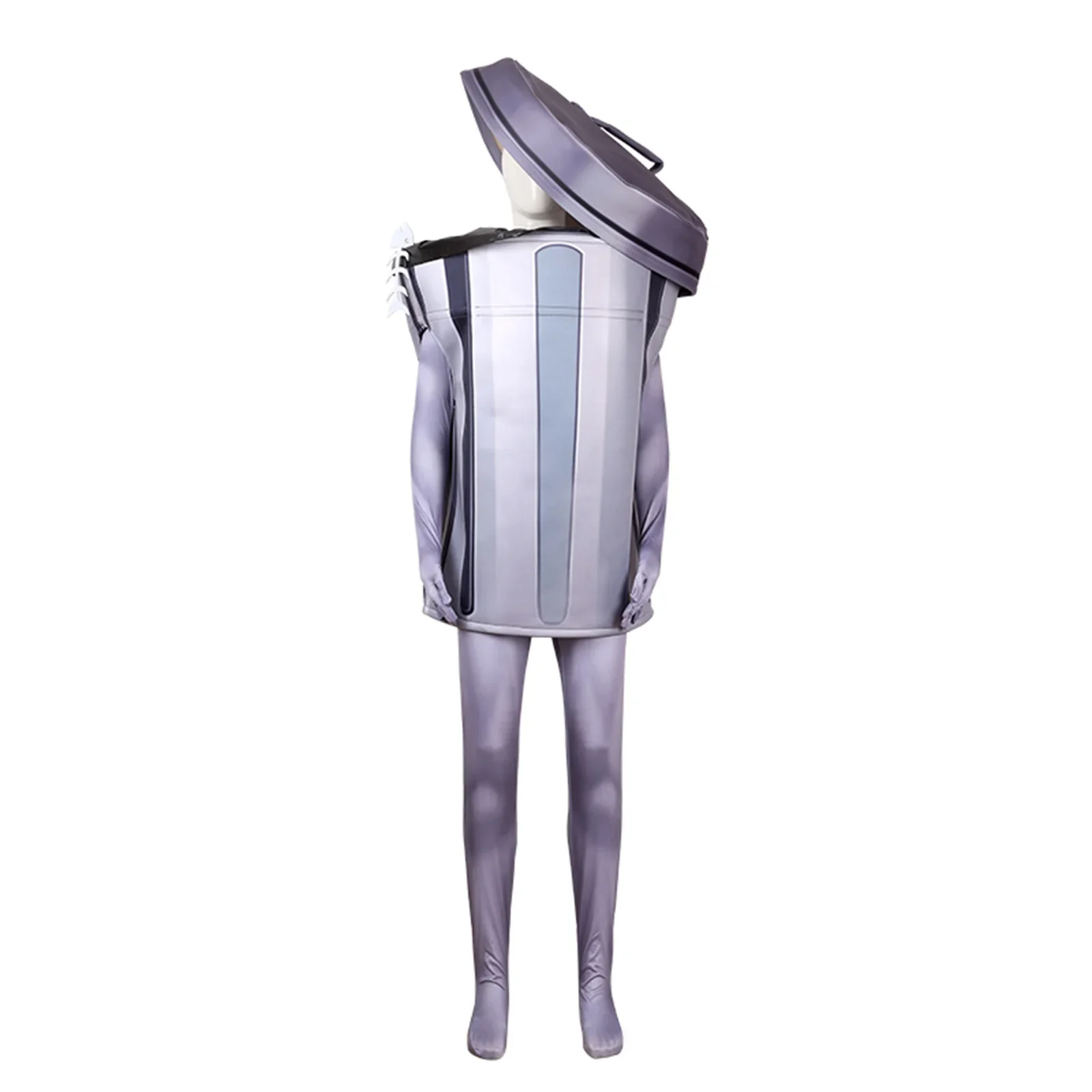 

Game Honkai Cosplay Costume for Adult Men Dustbin Shape Funny Cos Jumpsuits with Circle Vest Headgear Halloween Set