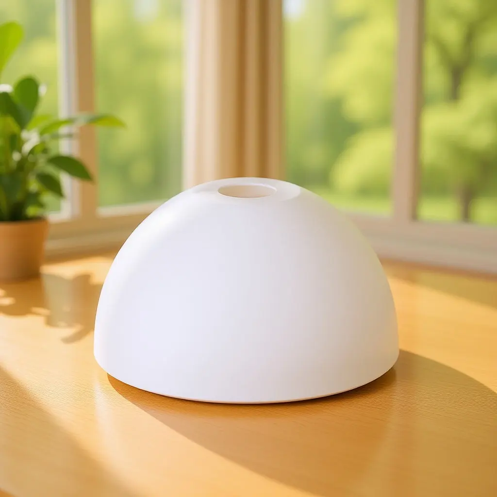 

Stylish Plastic Lampshade for Ceiling Fan Globe Replacement Bedroom Living Room Pendant Wall Lamp Light Cover Contemporary