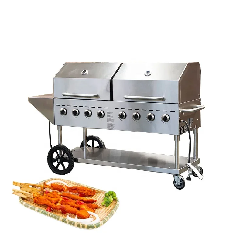 Large Commercial Outdoor Stainless Steel Brazilian Bbq Grill Pellet Grill