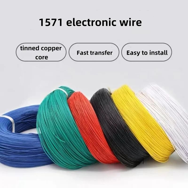 5/10M UL1571 Wire 32 30 28 26 24 22 20 18 16AWG Electronic Cable PVC Insulated Tinned Copper Environmental LED Line