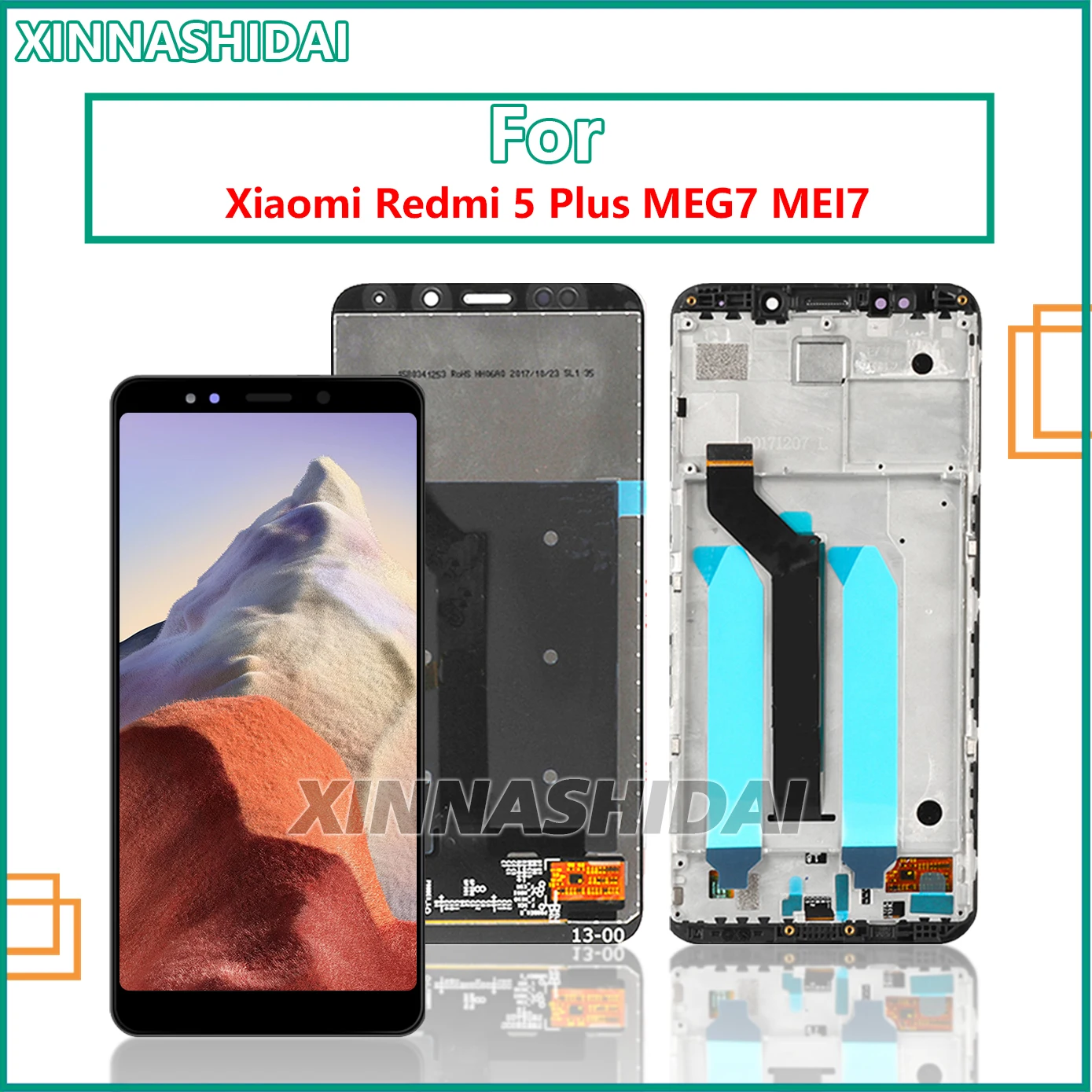 5.99“ For Xiaomi Redmi 5 Plus MEG7 MEI7 LCD Display Touch Screen For Redmi 5Plus LCD Digitizer With Frame Replacement Parts