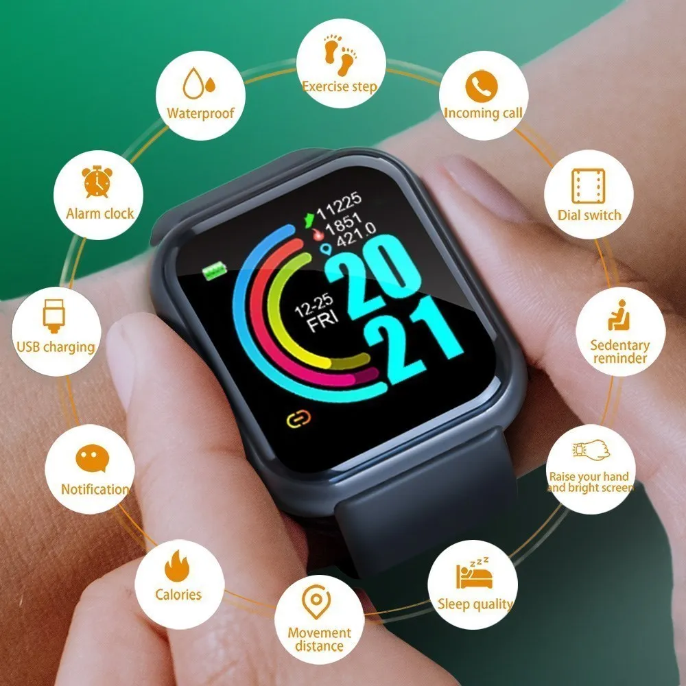 2023 Smart Watch Health Monitoring Heart Rate Blood Fitness Connected Women Children Kids Watches Men Smartwatch For Android IOS