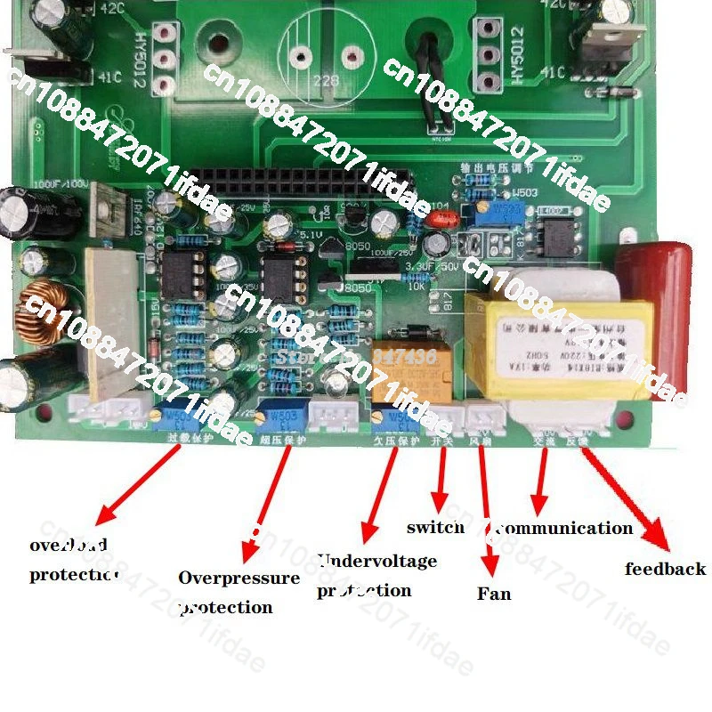 Pure Sine Wave Inverter PCB Motherboard 20 Tube Semi-finished Products