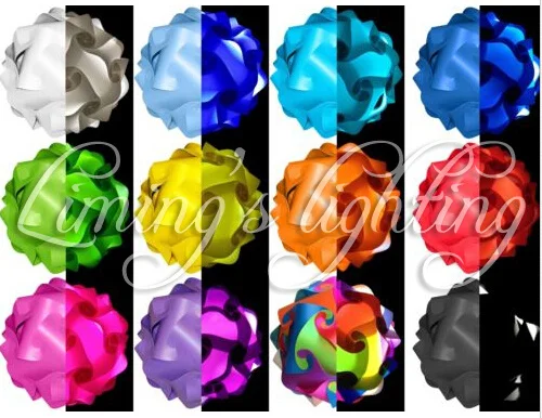 متعدد الألوان سلك الطاقة 25 سنتيمتر/30 سنتيمتر/40 سنتيمتر الحديثة Elements بها بنفسك عناصر IQ بازل قطع مصباح ثريا تركب بالسقف مصباح معلق الإضاءة