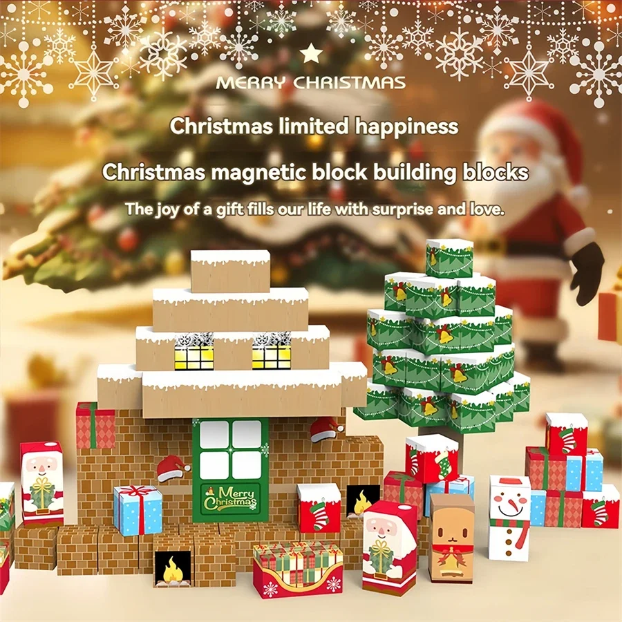

Puzzle Educational Magnetic Building Blocks Kit MOC Model Bricks Creative Design STEM Toys For Children Christmas Gift​