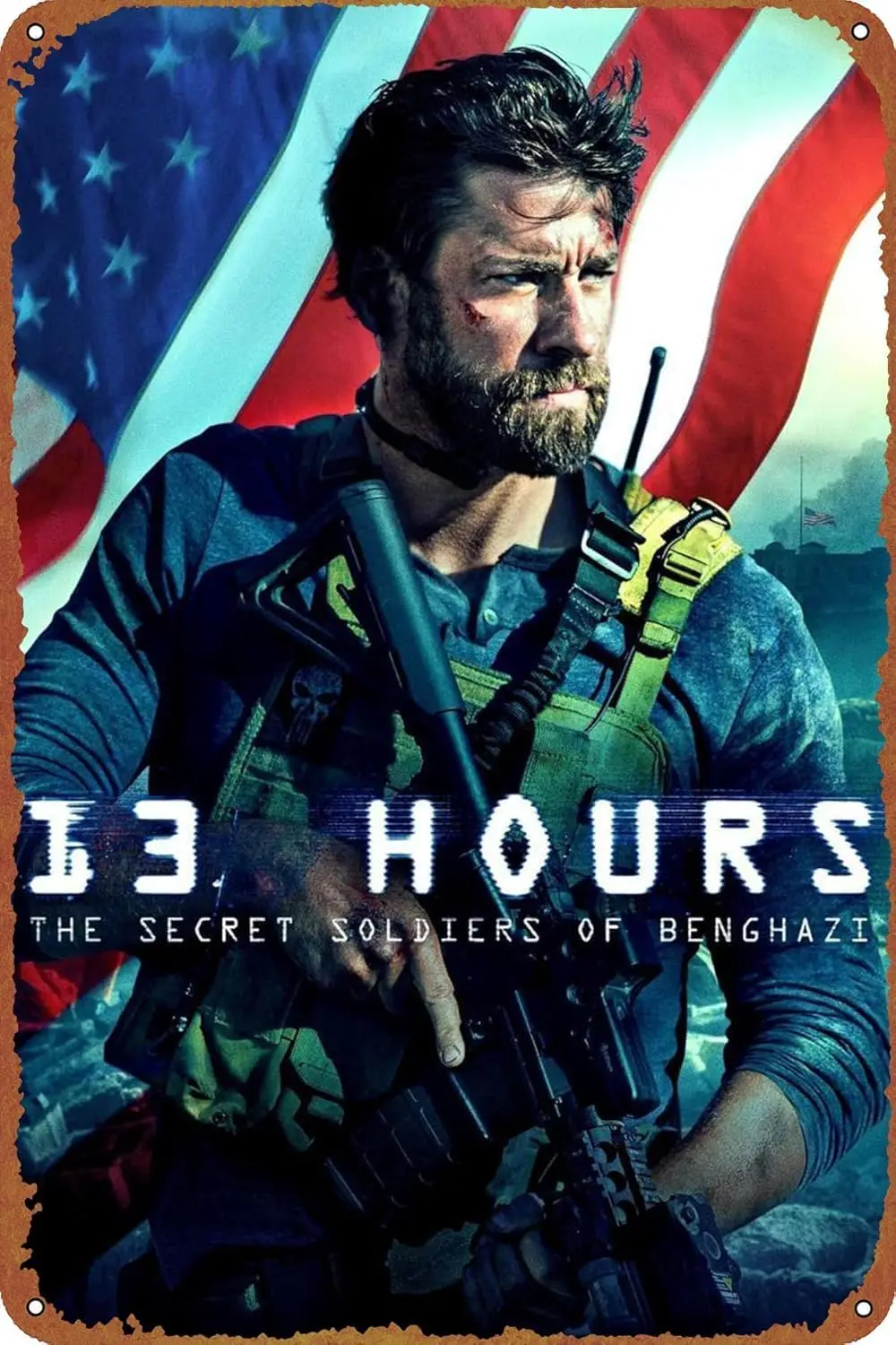 CDEKKLOF 13 Hours: The Secret Soldiers of Benghazi Vintage Tin Sign Poster for Bar Cafe Office Home Wall Decor Gift