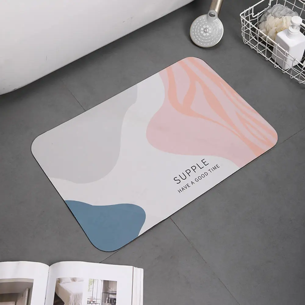 Bathroom Absorbent Mat Quick Drying Modern Simple Diatom Ooze Non-slip Entrance Doormat Floor Mats Toilet Carpet Home Decor NEW