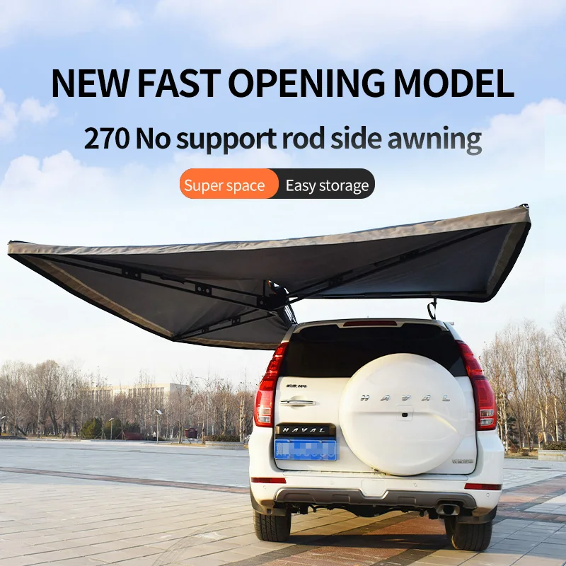 OEM 4x4 الطرق الوعرة Foxwing 270 درجة مظلة السيارة للتخييم في الهواء الطلق