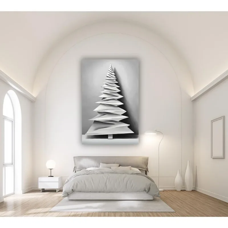 الحد الأدنى مجردة عطلة زن شجرة عيد الميلاد المشارك السنة الجديدة احتفالية المائية حائط لوح رسم الفن لغرفة ديكور المنزل