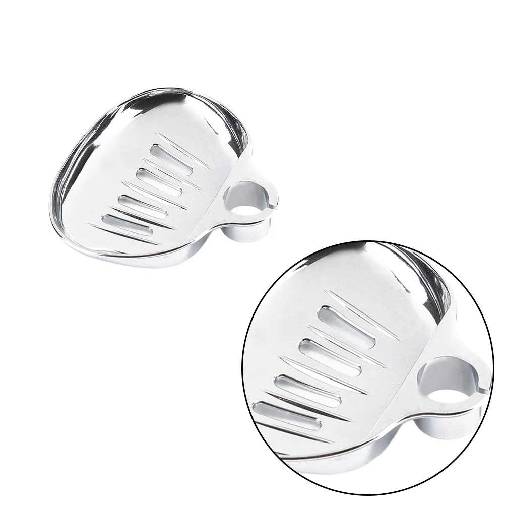 

2Pcs Circular Sector Soap Dish Holder Shower Rod Tray Silver Pore Diameter 22mm 25mm Portable Ecofriendly