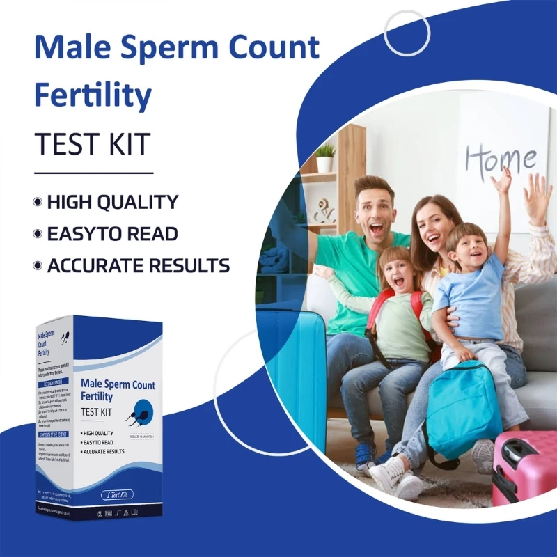 Accurate Male Reproductive Test Easy to Use Home Sperm Count Test Fertility Testing Evaluate Sperm Count for Conception PXPD