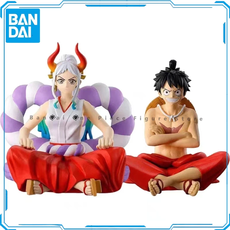 Bandai-One Piece Luffy Yamato Figuras de Ação, Brinquedos de Animação, Modelo Colecionador Genuíno, Anime Hobby Presentes, Original, Em estoque