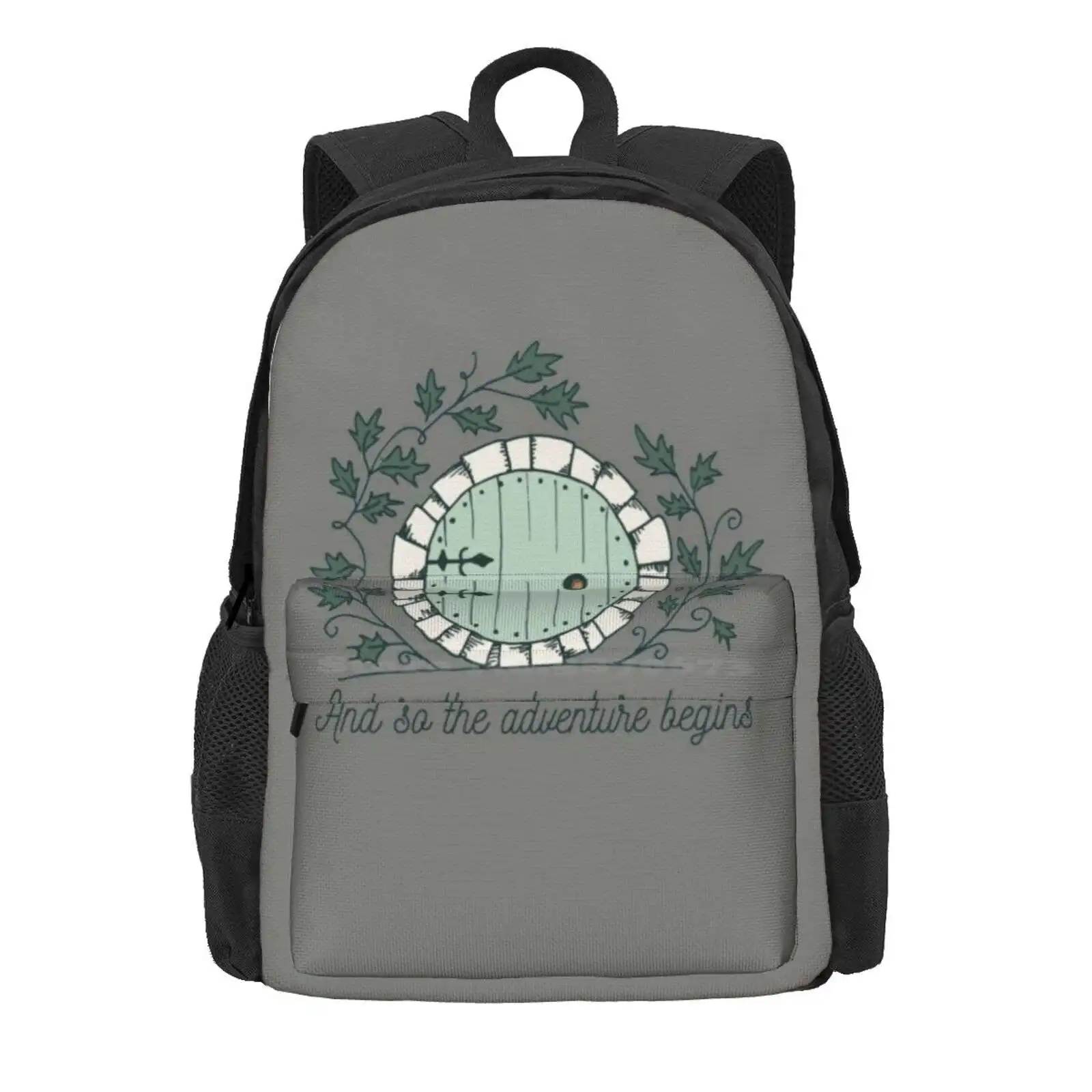 Baggins Door With Twigs Shirts New Design 2021 Hot Sale Schoolbag Backpack Fashion Bags Frodo Fantasy Aragorn Smaug The Shire