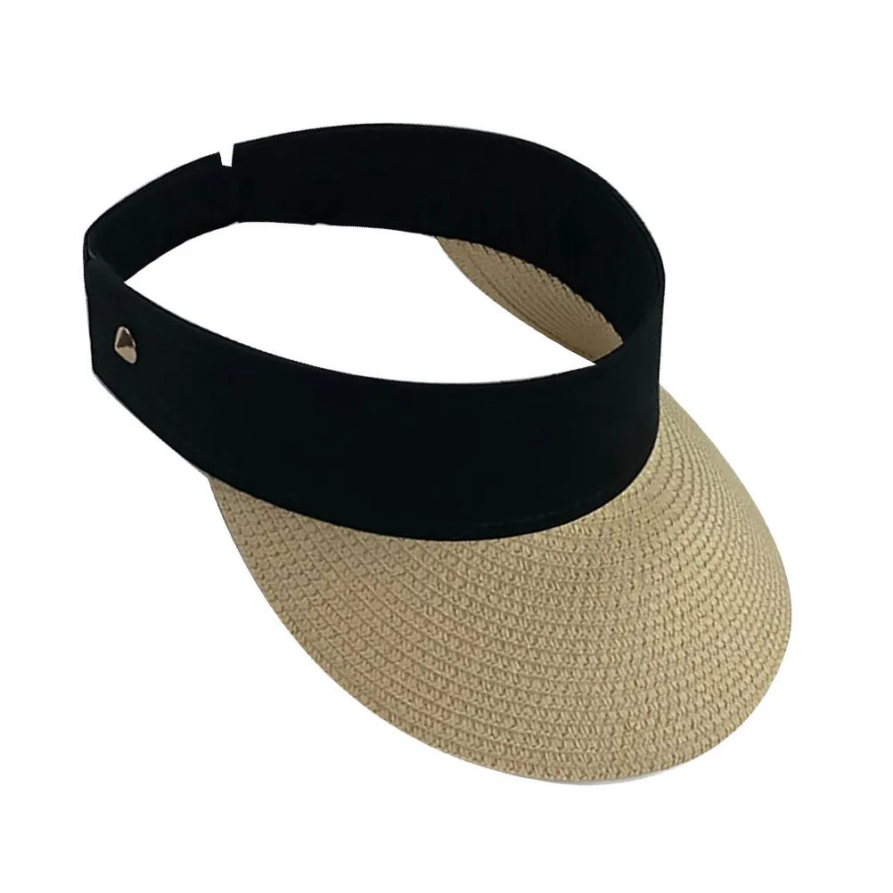 

Summer Empty Sun Protection Hat Outdoor Activities Creative Hat Straw Hat for s (Beige)