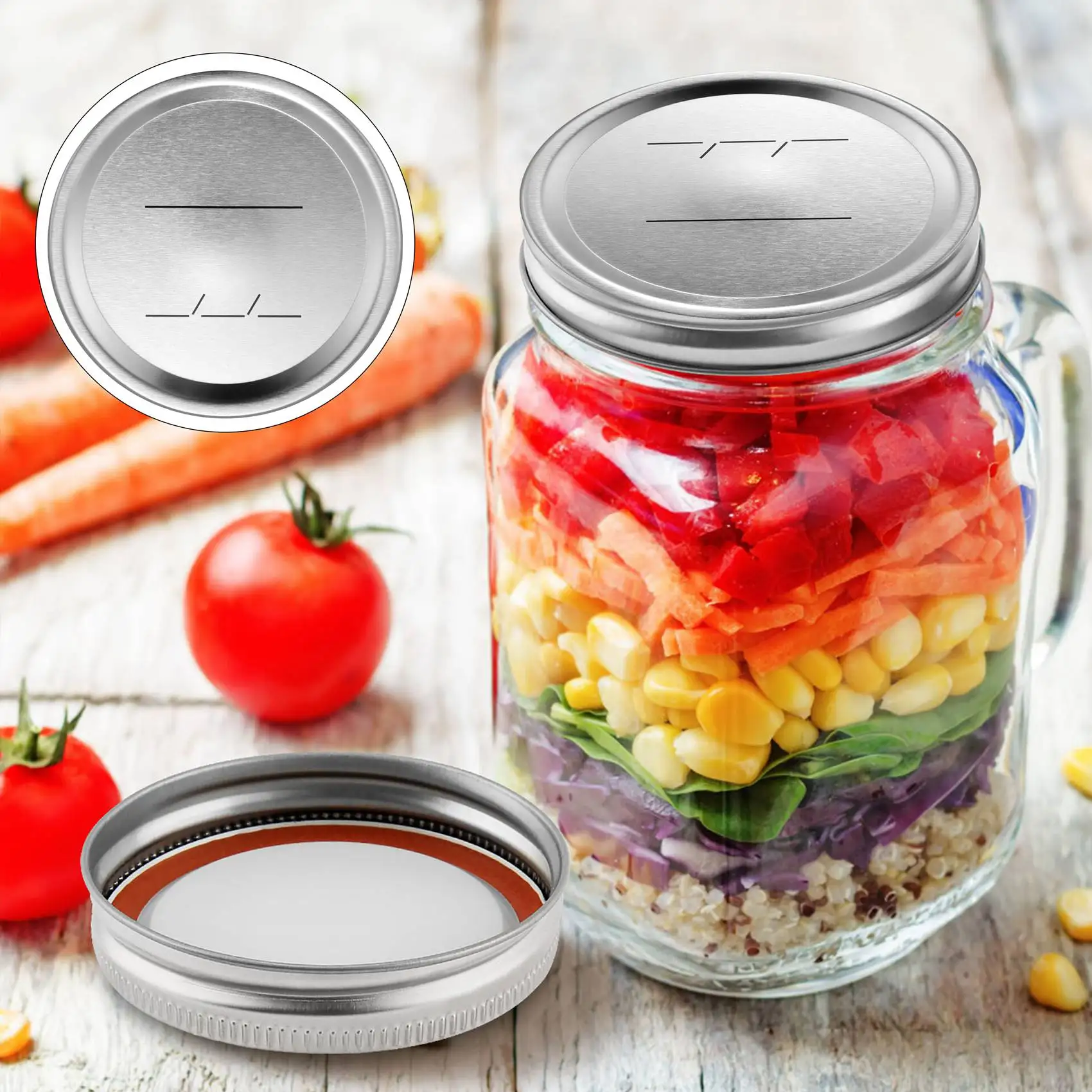 

Lids for Jar 80Pcs Wide Mouth Canning LidsJar Canning Lids for BallSplit-Type Lids Leak Proof 86mm Jar Lids for Canning