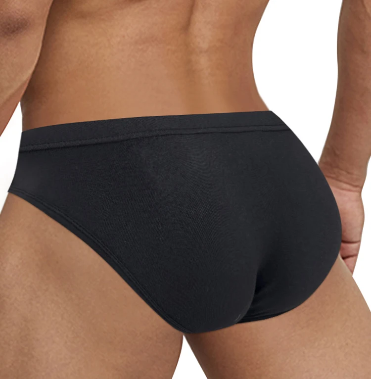 Calzoncillos Bikini Suaves para Hombre, Cintura Elástica Ancha, Bolsa de Soporte 3D, Ropa Interior Transpirable y Agradable para el Uso Diario