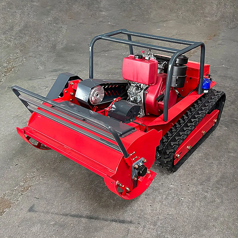 Customized Infront Wholesale Professional Grade 800mm Remote Control Lawn Mower Zero Turn Crawler Lawn Mower for Agriculture