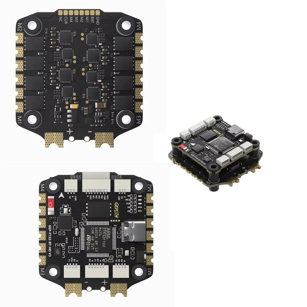 GEPRC TAKER F722 BT Stack – 50A/60A/65A 8Bit ESC, 32Bit FC, 512MB Black Box with Barometer - Image 2