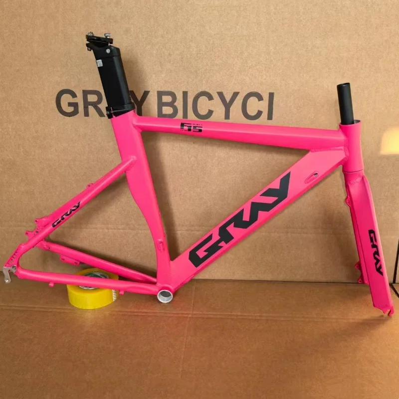 Gray F15 Road Bike Frame Aluminum Alloy Road Bicycle Frames Disc