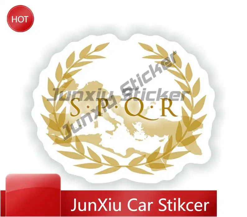 

SPQR Rome Lazio Coat of Arms Sticker Italy Durable Vinyl Decal For Wall SUV Weatherproof Decoration Auto Accessories Exterior