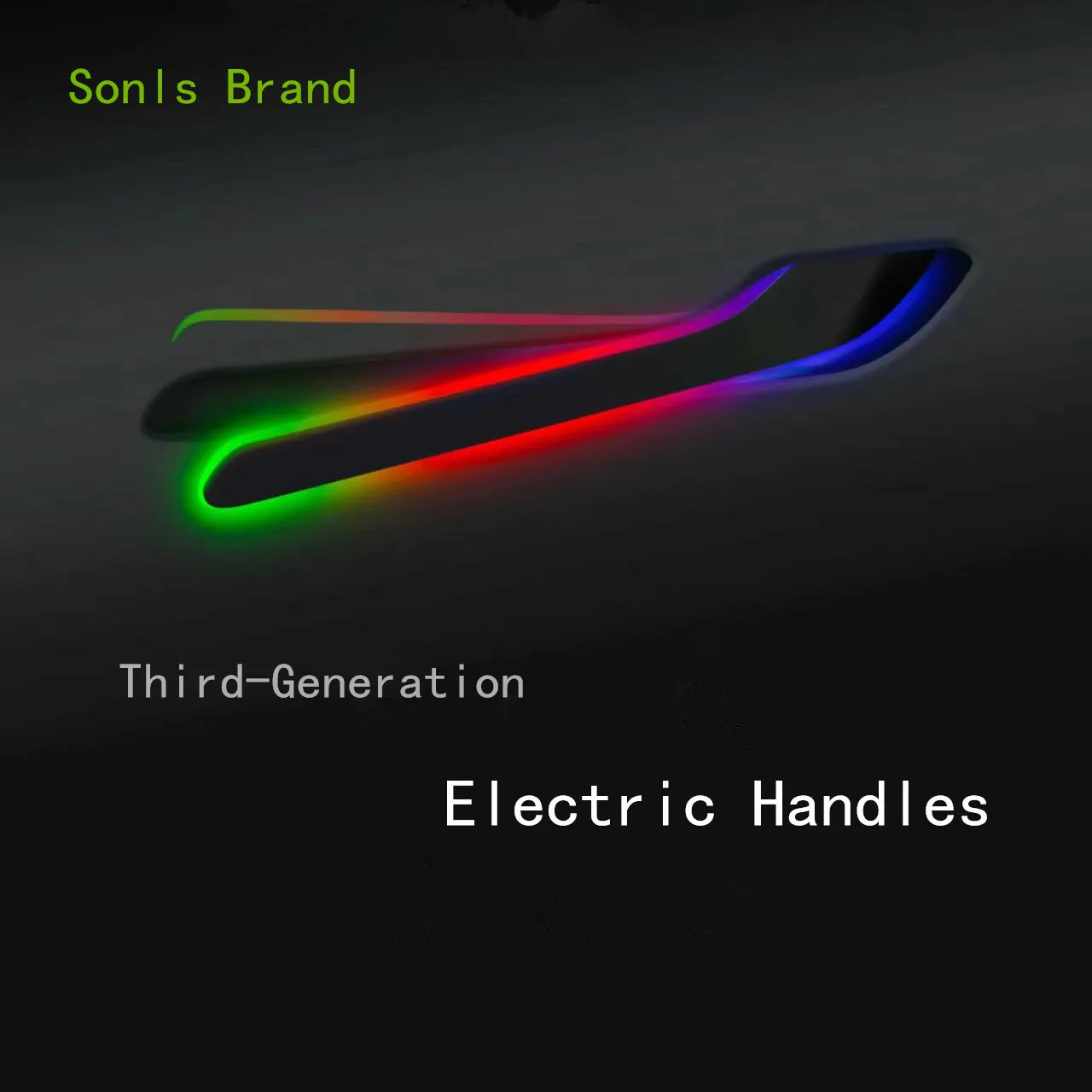 

Sonls Factory Third Generation Intelligent Electric Handle for Tesla Model 3 Y Colorful Ultrasonic Technology Flash Light Handle