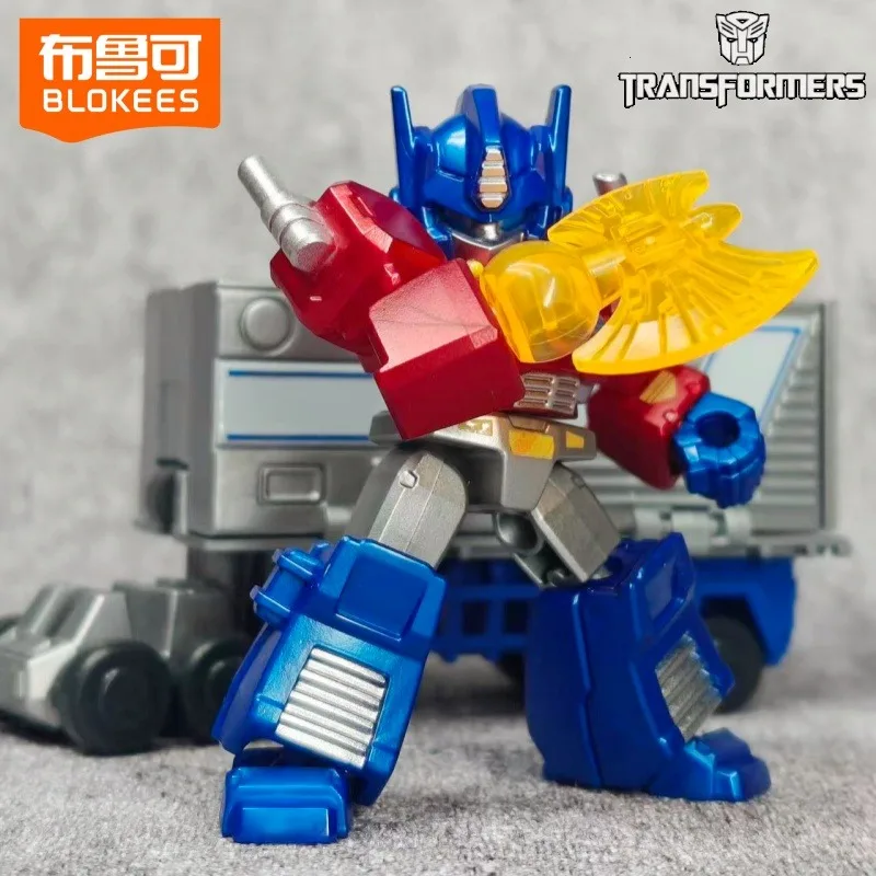 BLOKEES Transformers Building Blocks  Star Edition 5th Anime Cartoon Assembled Toy Model Desktop Ornaments Children Holiday Gift