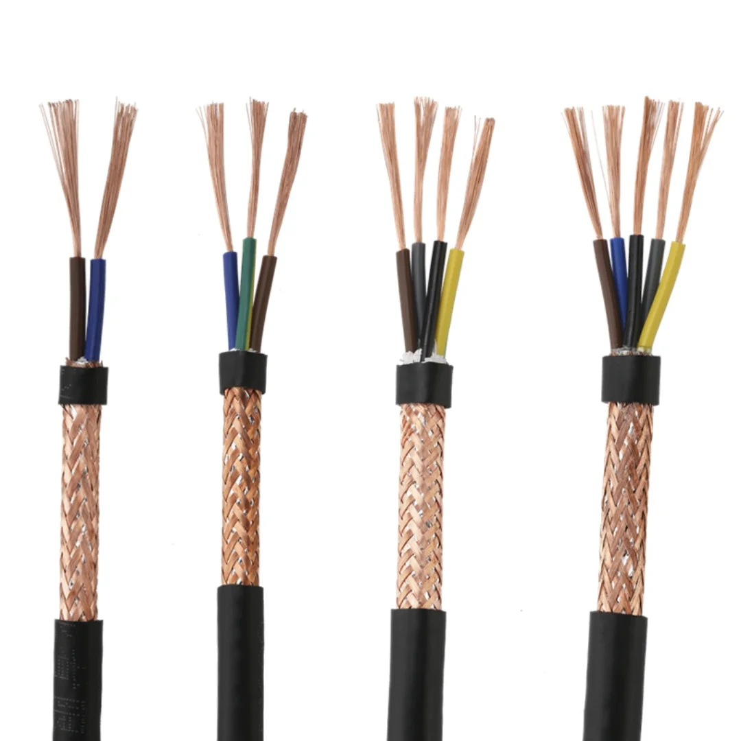 

5 core copper conductor insulated power cable wire 5X0.5mm electric wire multiple core shielding power cable
