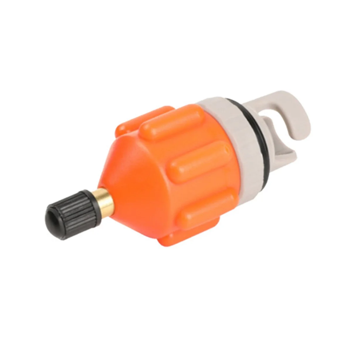 Sup Paddle Air Nozzle Kayak Air Valve Adapter On-Board Pump Inflatable Adapter Pump Air Inflator Connector Tool(Orange)