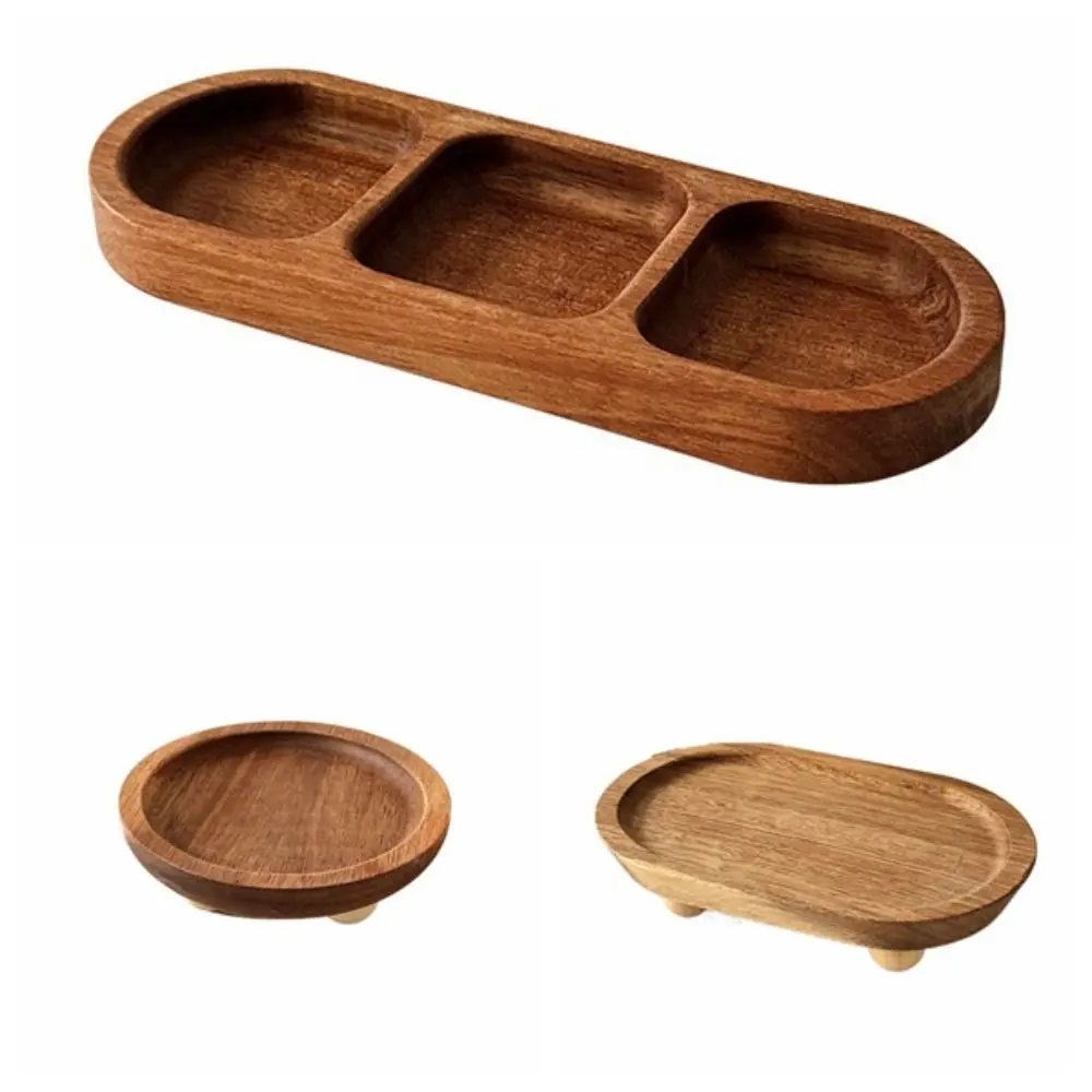 Simple Bracelet Wooden Jewelry Tray Rings Necklace Jewelry Display Rack Storage Case Organizer Jewelry Holder Gift