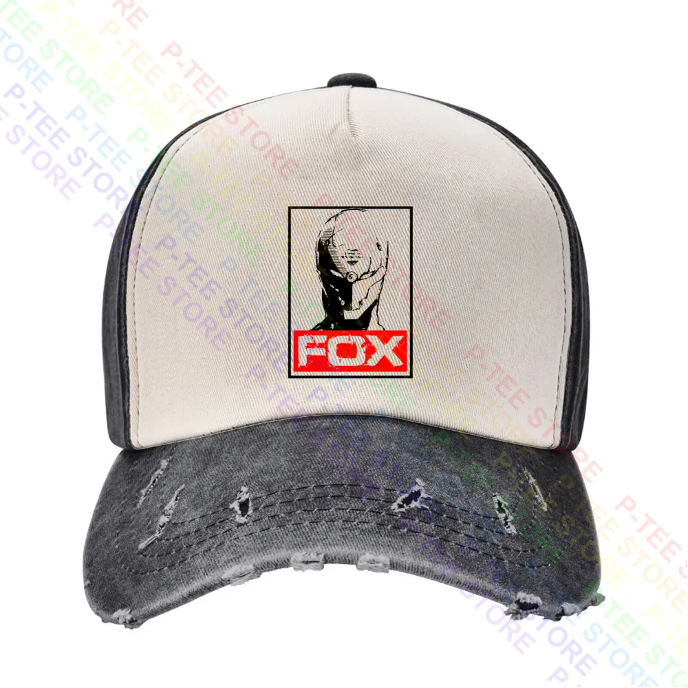Metall ausrüstung solide graue Fuchs Videospiel Hound Baseball kappe Snapback Caps gestrickte Eimer Hut