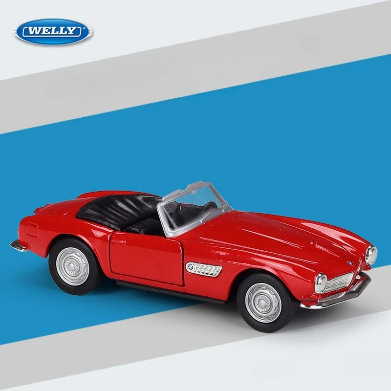 

WELLY 1:36 BMW 507 трансформируемый спортивный автомобиль, литая под давлением модель, игрушечный автомобиль из сплава с откатным механизмом, детская подарочная коллекция, миниатюрная Voiture