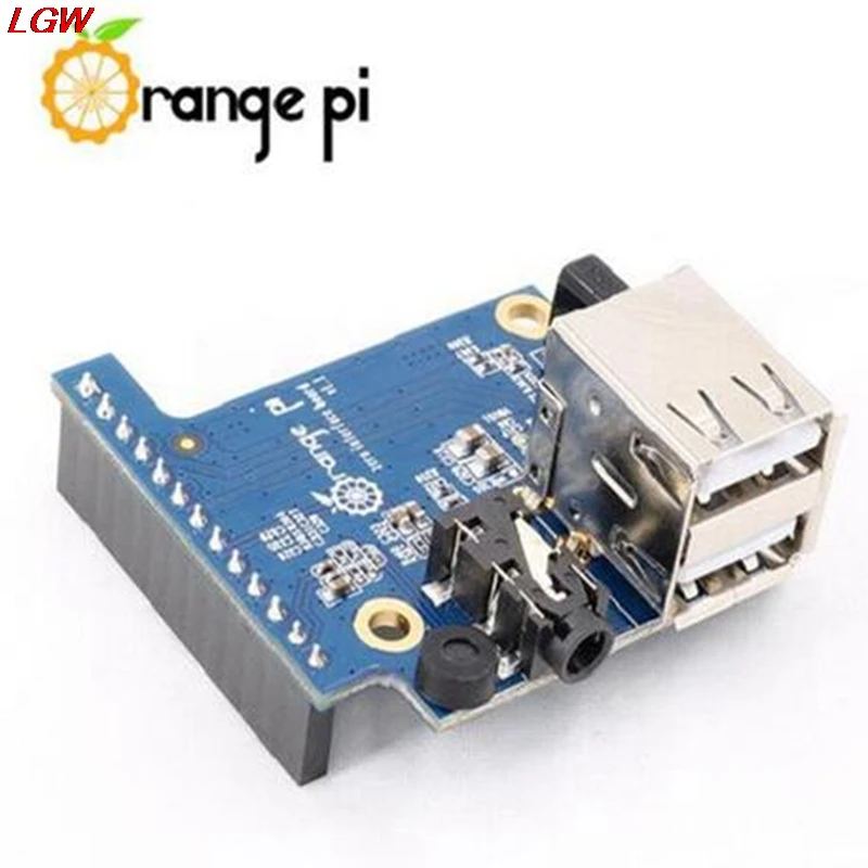 Orange Pi adapter board 2 USB 2.0 special expansion card for Orange Pi Zero PC IO microphone USB AHS