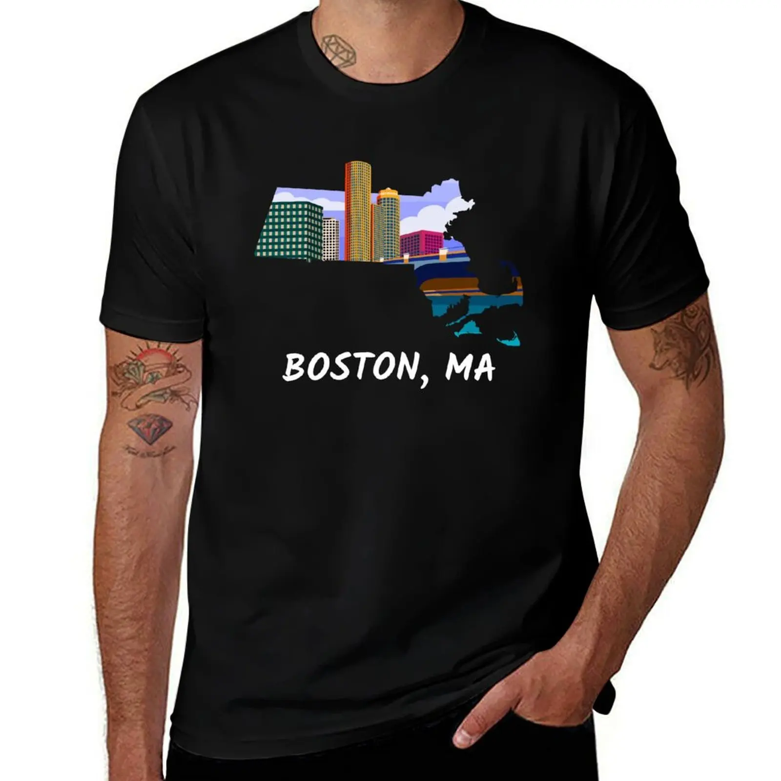 Boston Massachusetts T-Shirt Labor Work Casual T-Shirt