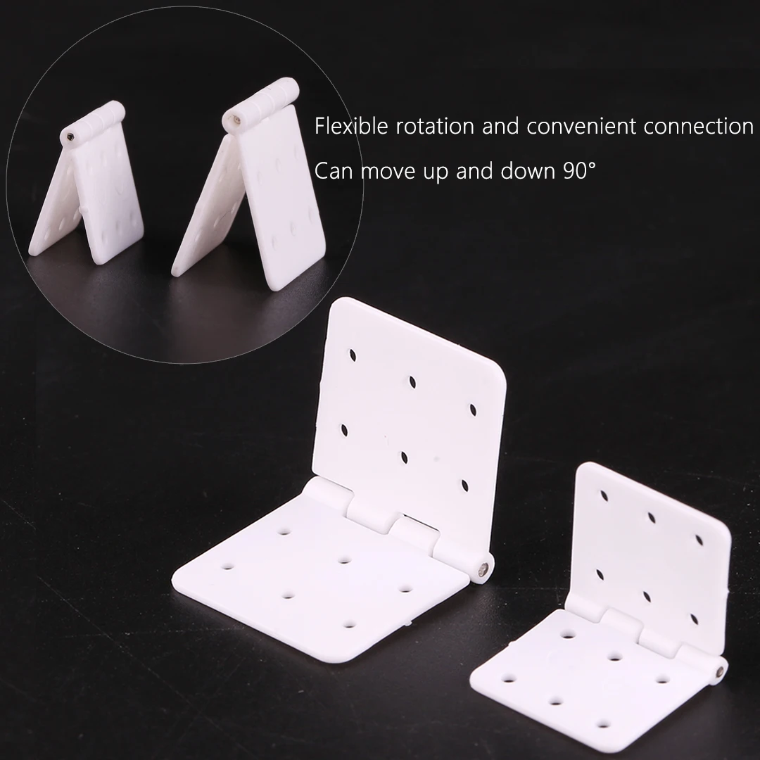10PCS พลาสติกบานพับแบนเข็ม Binder สําหรับรุ่น RC รีโมทคอนโทรลเครื่องบิน KT FIXED-Wing เครื่องบิน Aileron บานพับการเชื่อมต่อ DIY