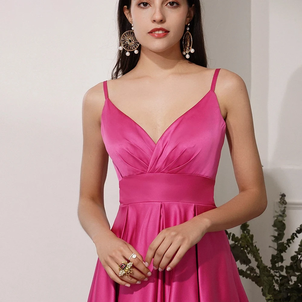 Simple una línea vestidos De noche De Navidad vestido De fiesta sin espalda vestido De graduación Formal elegante celebridad vestidos Robe De Soirée فستان سهرة