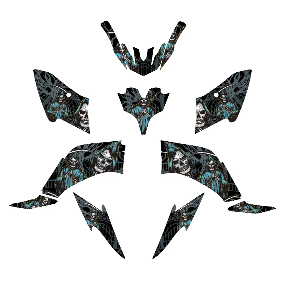 ATV Decals: UV-Resistant and Waterproof Body Stickers for  Yamaha Raptor 125 and 250 (2008–2013)