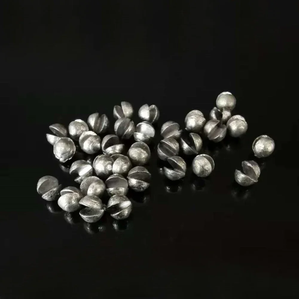 DNDYUJU 50 stücke Runde Split Shot Angeln Gewichte Blei Explosion Sinker Angeln Float Gewicht Tackle-Tool Angeln Zubehör