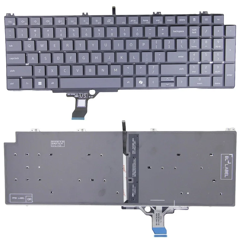 

Новая клавиатура с подсветкой для ноутбуков Dell Pro 16 Plus PB16250 PB16255 P135F 2024 (США)