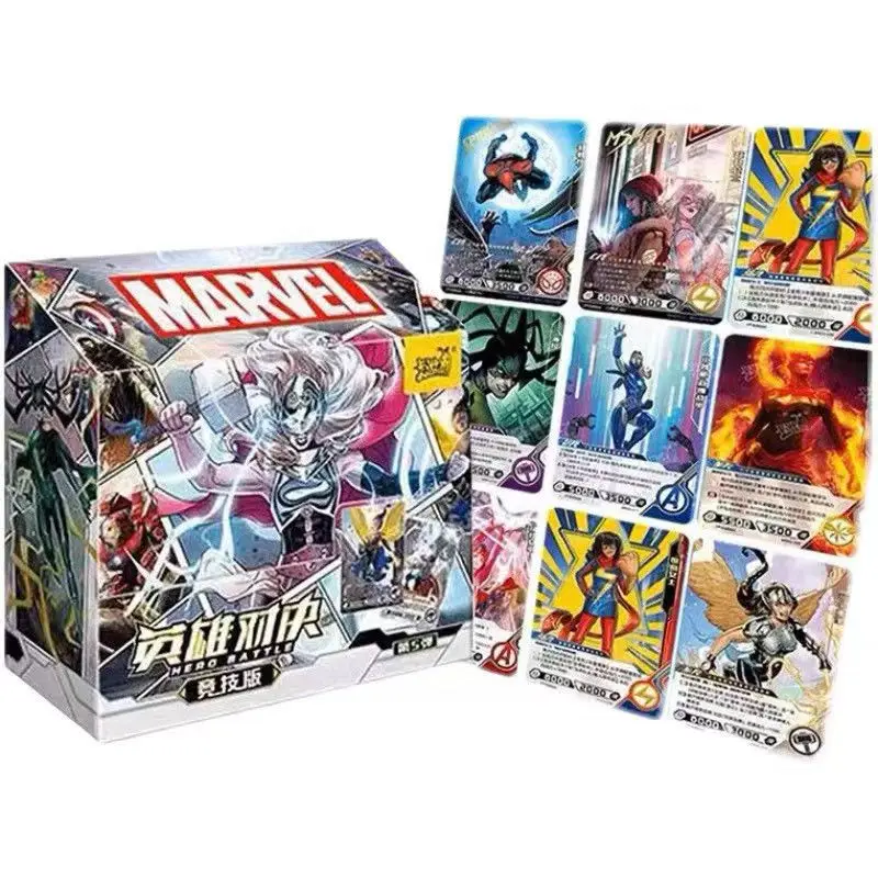 Карты KAYOU Marvel Hero Duel Competitive Edition с основными персонажами, как Коллекционная карта «Человек-паук Тора» в стиле аниме Карты KAYOU Marvel Hero Duel Competitive Edition с основными персонажами, как Коллекционная карта «Человек-паук Тора» в стиле аниме