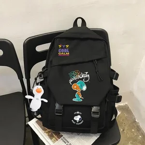 Snoopy new 2022 nylon school bag Boy girl fashion backpack student bag with bag pendant 12 Main Sales Snoopy Backpack - №12