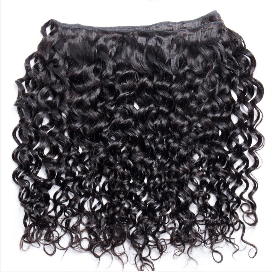 BEWATT VA-Tissage en lot brésilien naturel ondulé avec closure, cheveux bouclés, en vison