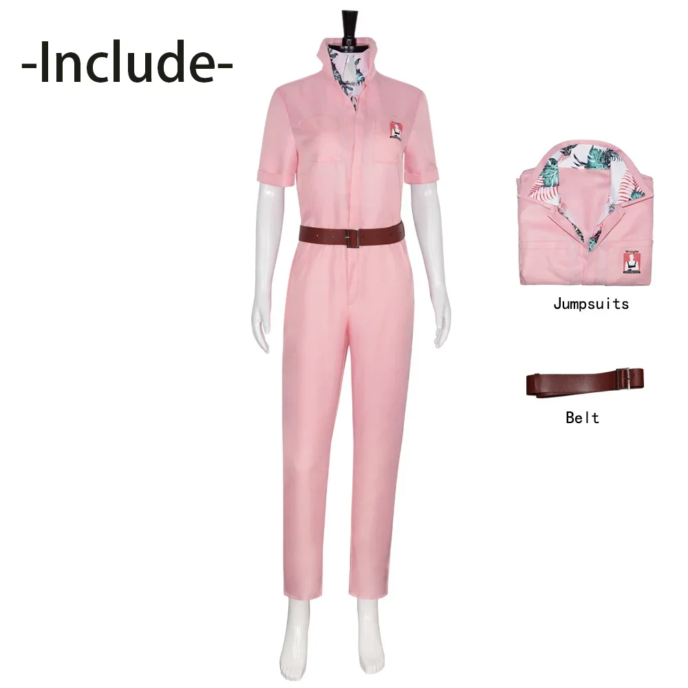 

New Movie The Fall Guy Emily Blunt‌ Cosplay Costume Adult Women Jumpsuits Uniform Belt Coat Full Set Accessories Suit Outfits