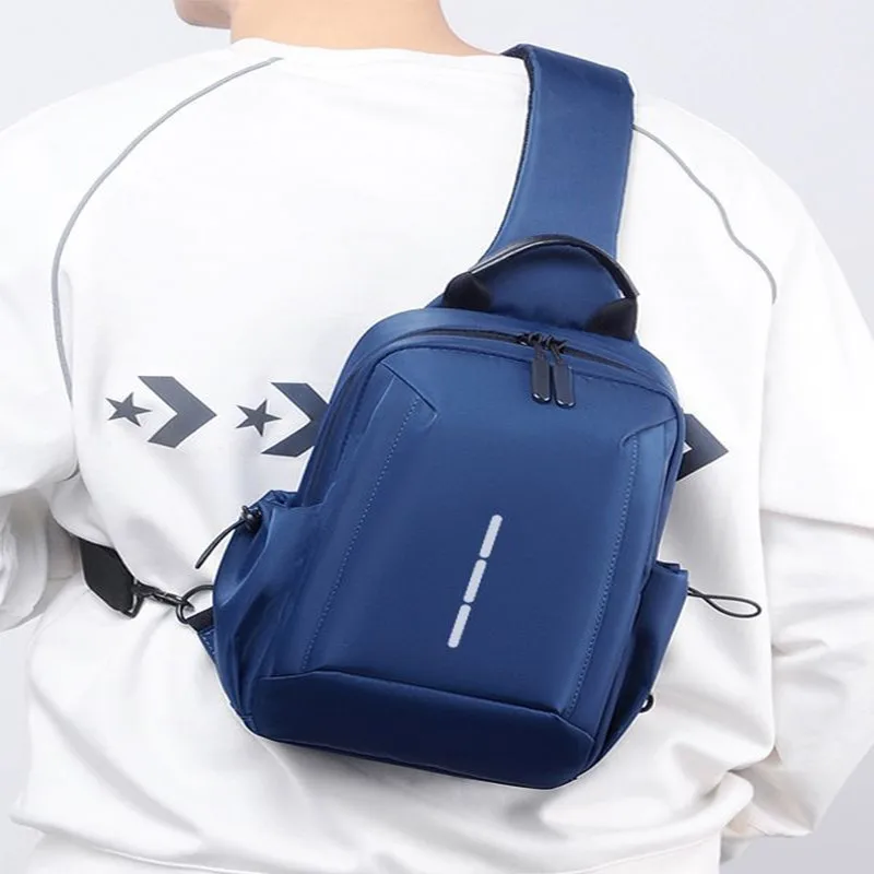 2024 new men's chest bag waterproof business men's backpack multifunctional men's Oxford cloth backpack crossbody bag for men